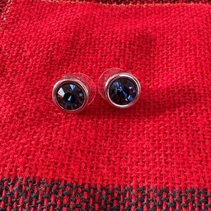 Tahari Elegant Blue Stud Earrings